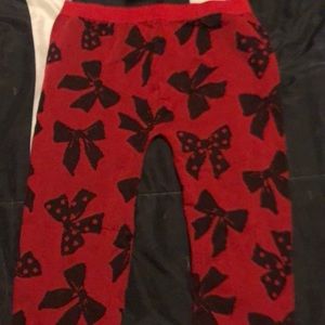 red bow leggings